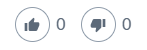 Voorbeeld van like & dislike knop
